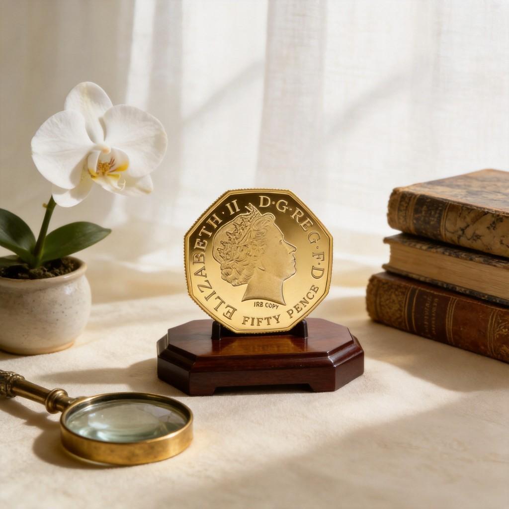 Seltene Kew Gardens 50p 2009 Nachbildung Münze Metall Gedenkmedaille Für Bürodekoration Und Geschenk