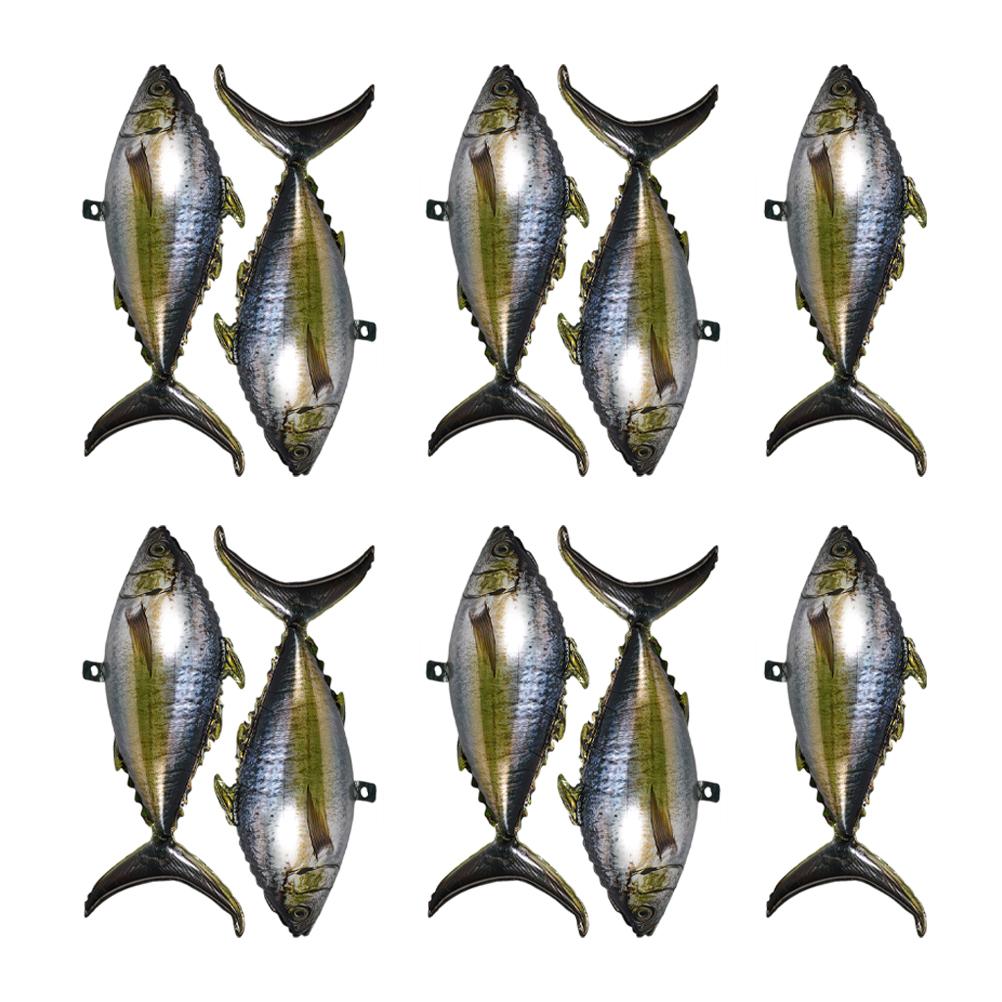 10pcs Inflatable Fish Balloons Aluminum Foil 3D Ocean Simulation Tuna Inflatable Birthday Party Decoration Balloon