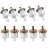 10Pcs Gas Fuel Filters for Motorcycle Moped Scooter Dirt Bike ATV Go Kart Universal RV's Inline Gas Fuel Line Oil Filters