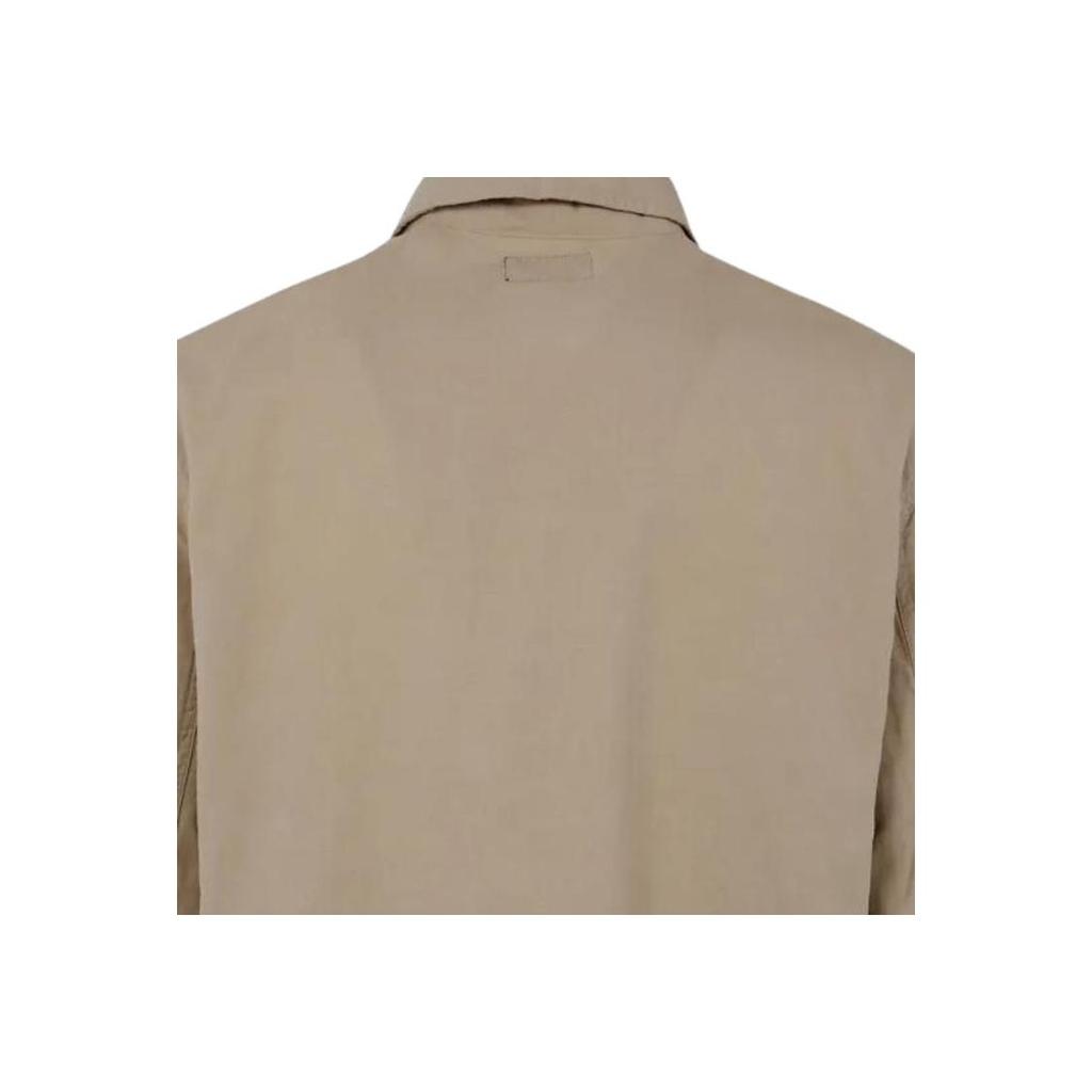 Polo Ralph Lauren Solid Color Polo Collar Single Breasted Shirt Men Shirts Brown 710965822-003