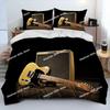 Classical Guitar Electric Guitar Bedding Set Print With Pillowcase Bed Duvet Cover Soft Single Double Queen Super King Size