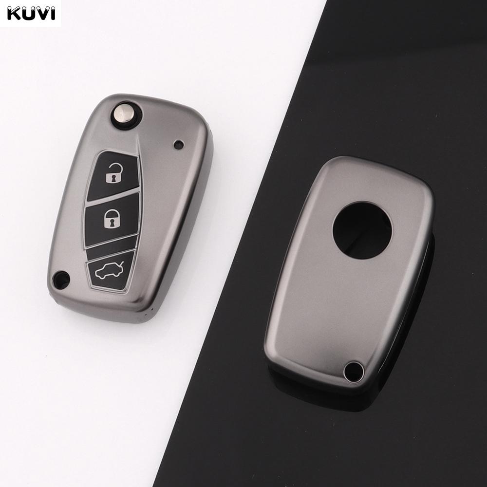

For Fiat 500 Panda Idea Stilo Ducato Punto Bravo Grande Minibus Doblo Fashion Tpu Car Flip Key Case Cover Protected Keychain Fob