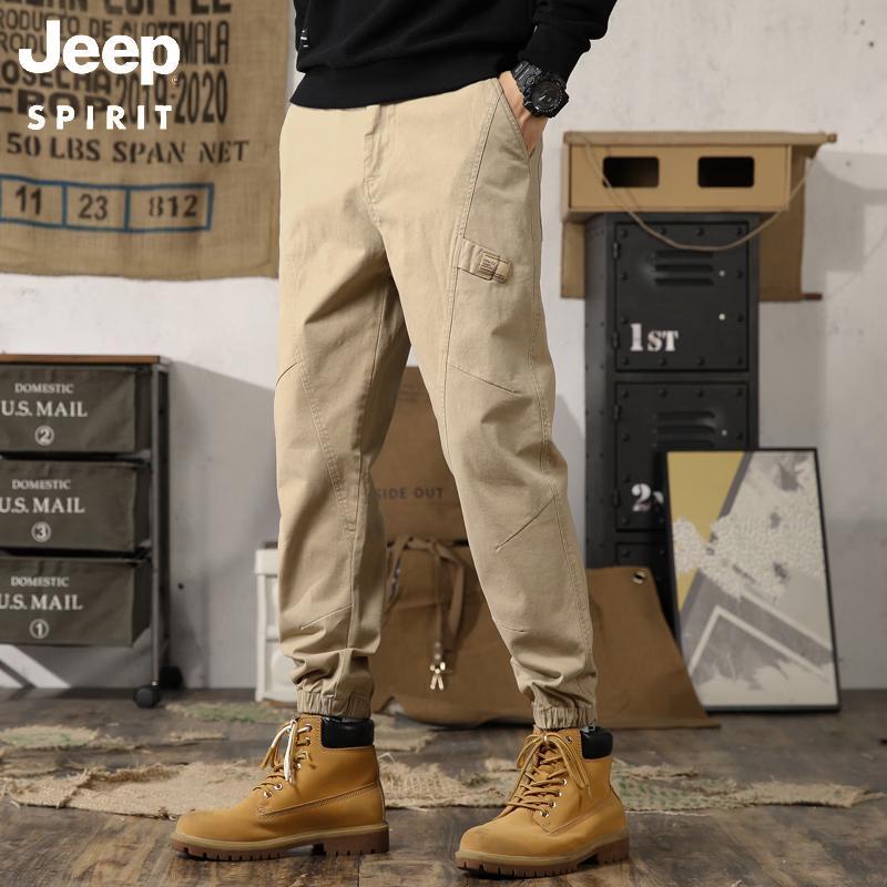 

Мужские весенние прямые брюки-карго с множеством карманов JEEP SPIRIT 3XL