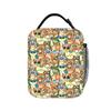 Vintage Cartoon Owl Lunch Bag Animal Print Portable Insulated Lunch Box Child School Print Cooler Bag Thermal Tote Handbags
