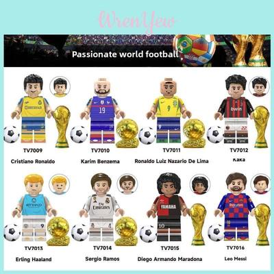 Figurines Coupe du Monde de Football Avec Assemblage DIY Pour Enfants et Collectionneurs