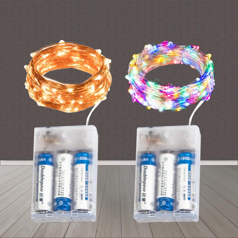 1Pack Fairy Light String Led Copper Wire String Light 1/2/3/5/10M Battery Powered For Bedroom Garden Party Wedding Decoration