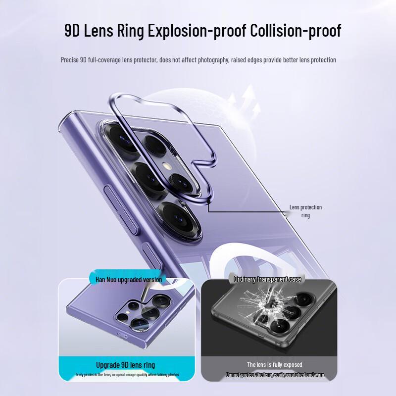 Han Nuo Magnetic Transparent Case for Samsung S26 Ultra