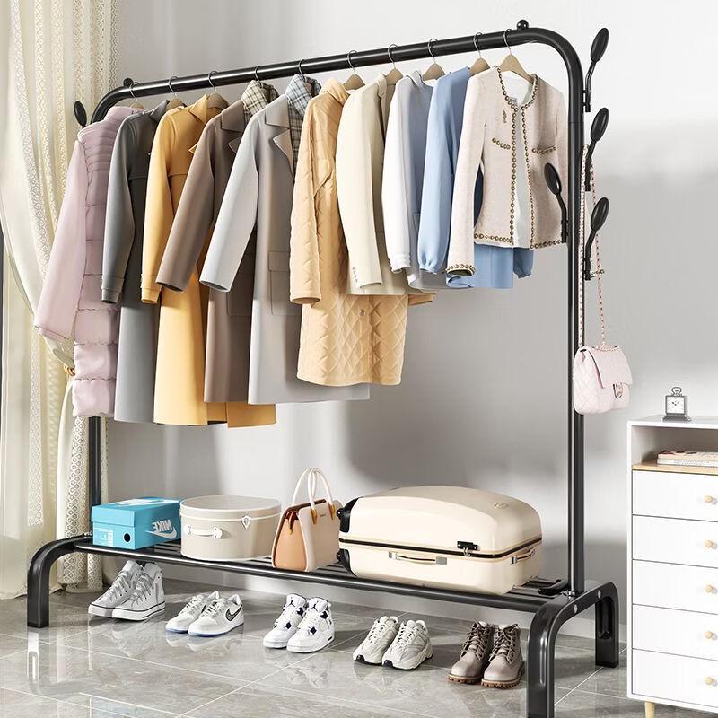 Movable Floor Standing Garment Rack