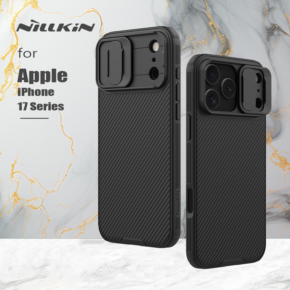 For iPhone 17 Pro Max / 17 Air Nillkin Case Soft Edges Camshiled Pro Camera Slide Cover Protection Back Cover for iPhone 17