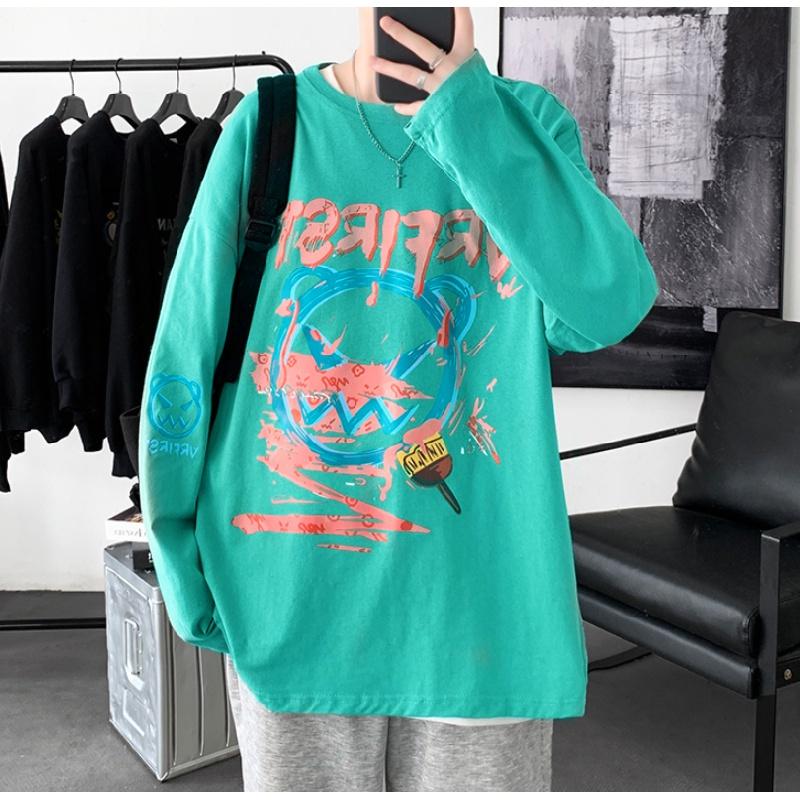 

Мужские футболки с буквенным графическим принтом, модные брендовые футболки для мужчин, мужская одежда, повседневная футболка, мужская летняя корейская ретро футболка 5XL озеро синий