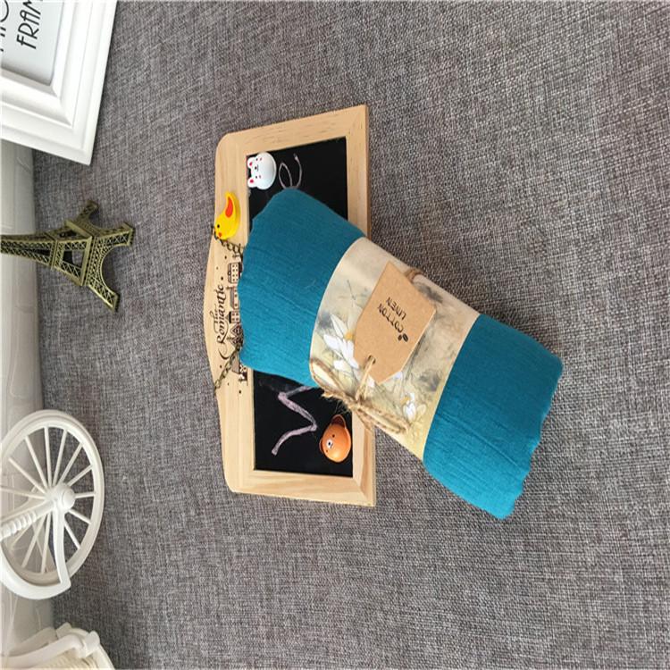 Korean Four Seasons Cotton Linen Women's Scarf: Solid Color Literary Shawl & Extra Long Beach Silk Scarf