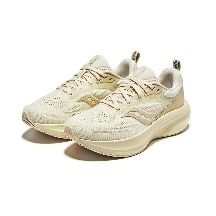 Saucony Surge 3 Versatile Comfortable Fabric Shock Absorbing Breathable Lightweight Low Top Casual Running Shoes Women sneaker Beige S18215-2