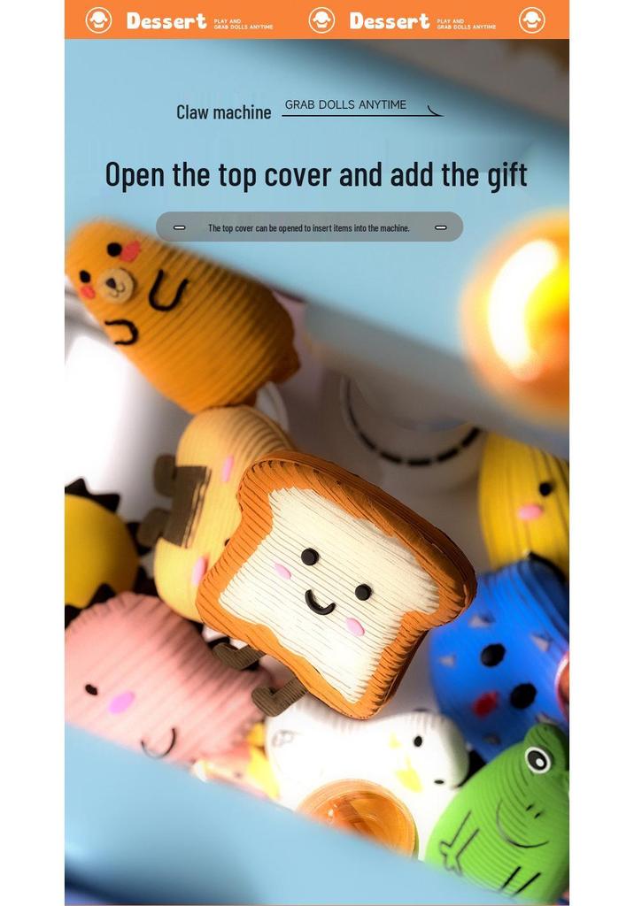 Douyin-Style Large Electric Claw Crane Toy - Children's Plush Egg Vending Machine