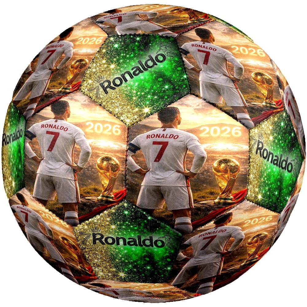 Ronaldo's: Legendary No. Soccer Ball Size 5 Football Machine-Stitched Indoor/Outdoor Universal Football for Football Accessories