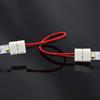 LightingWill 10pcs Pack Strip to Strip with Wire Solderless Snap Down 2Conductor LED Strip Connector for 10mm Wide 5050 5630 Single Color Flex LED