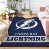 Bay Lightning Hockey Area Rug Suitable for Indoor And Outdoor,Carpets for Kitchens, Homes, Offices, Living Rooms,Home Decor,Christmas Gift