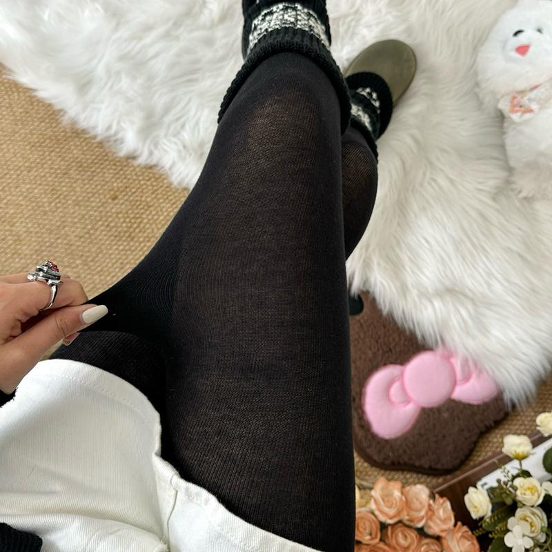 Y2K Herfst Dunne Basic Panty Dames Panty's Elastische Hoge Taille Kousen 2025 Body Shaper Leggings Harajuku Streetwear