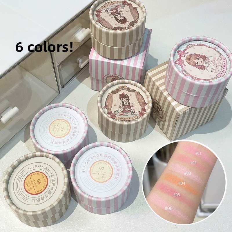 Face Makeup Blush Fine Glitter Matte Blusher Rouge palette