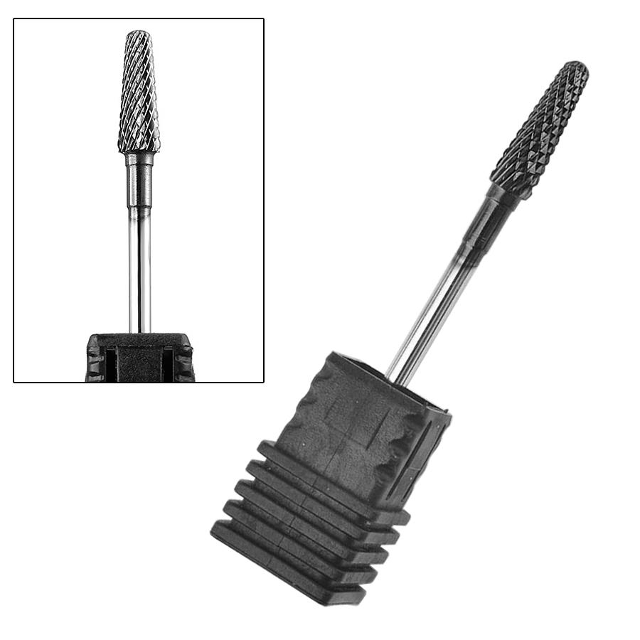 

5 Стилей Черные Вольфрамовые Карбидные Фрезы для Шлифовки Ногтей, Полировальные Насадки для Маникюра, Инструмент для Фрезерных Насадок для Ногтей 02