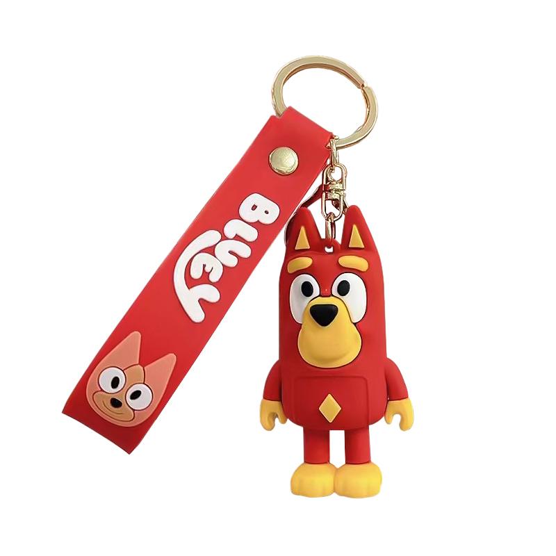 New Bluey Bingo Keychain Pendant Decoration Anime Characters Model Dolls Bag Backpack Accessories Children Toys Gifts