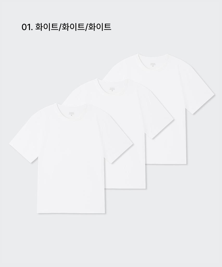 Musinsa Standard Essential Crew Neck T-Shirt 3-Pack (Type A)
