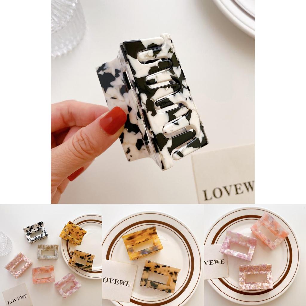 Elegante 6cm Acetat Haarspange Stilvolles Geometrisches Haaraccessoire für Frauen