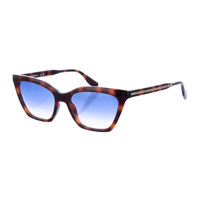 Lunettes de soleil en acétate en forme de papillon pour femmes KL6061S-Havane marron