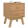 VidaXL Bedside Table, Bedside Cabinet with Legs, Nightstand with Storage, Bedroom Nightstand, Modern, Brown 358582