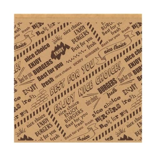 

Пакеты для бургеров Shimojima Heiko, 18 см, Неотбеленные, Наслаждайтесь, 004738105, Упаковка 100 штук