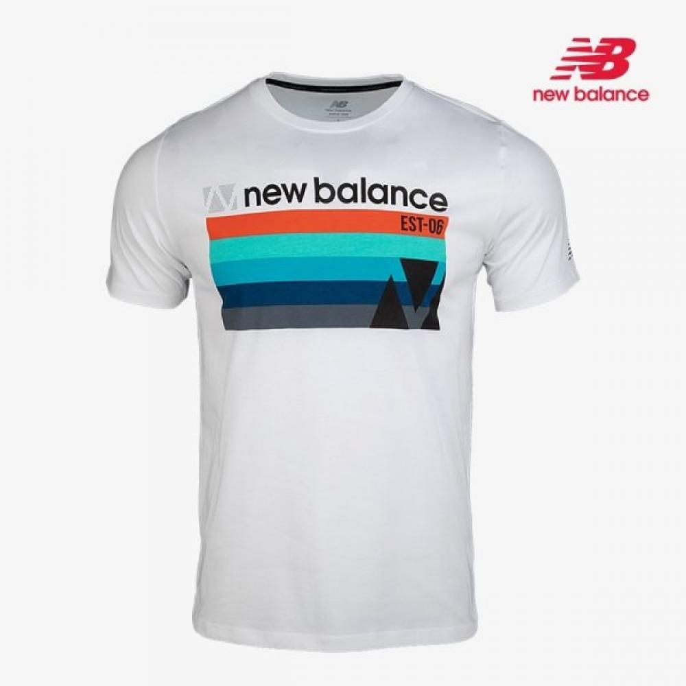 

New Balance Graphic HeaTer FuncTional Round Neck ShorT Sleeve T shirT 95