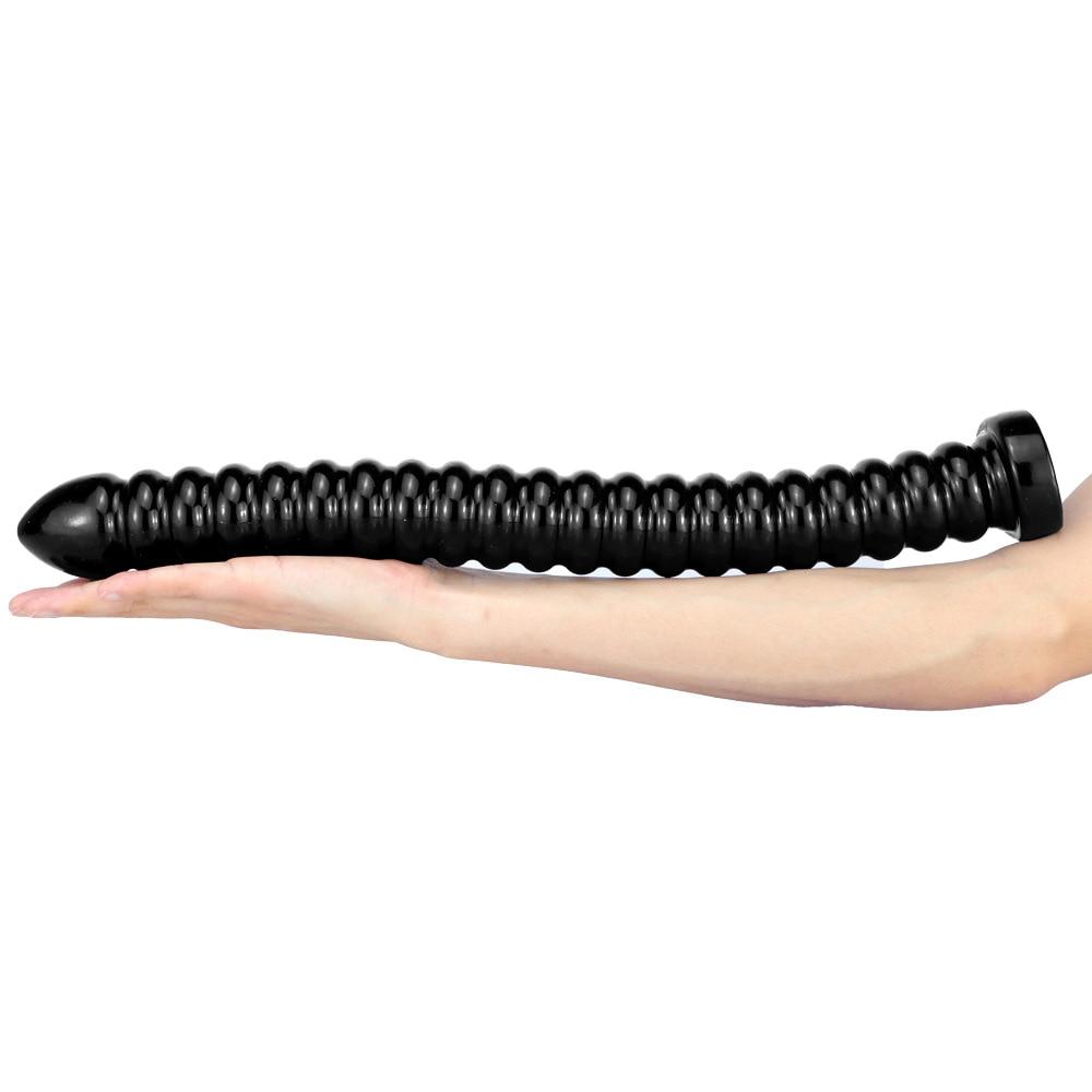 Übergroßer Analplug, großer schwarzer Dildo, Analdehner, Sexspielzeug, Fisting, realistischer Penis, Umschnalldildo, Femdom, BDSM, XXL-Pferdildo