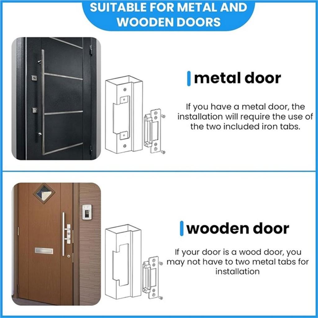 A89X Adjustable Narrow Type Electric Strike Door Lock Unlock Mode Access Control Lock Access Control Lock Electric Lock NC