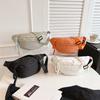 Chest Bags Banana Bag for Women Crossbody Waist Pack Canvas Running Waist Bag Casual Shopping Pack Half Moon Belt Large Capacity