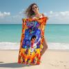 Personalized "Captain America: Thunderous Hero" Beach Towel Microfiber Beach Towel Thin Absorbent for Beach Swimming Yoga Bath Sports. 0910112