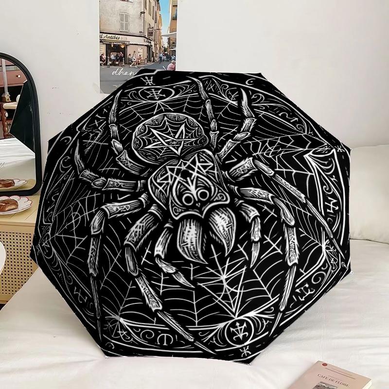 

Spider Web Mandala Umbrella 18-Frame for Travel, camping, Casual Lightweight Portable Umbrella, Essential for every family Holidays Gift