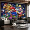 Super Mario Poster Wall Tapestry Aesthetic Wall Hanging Printed Fabric Blanket Decorative Tapestries For Bedroom Living Room Home Decor