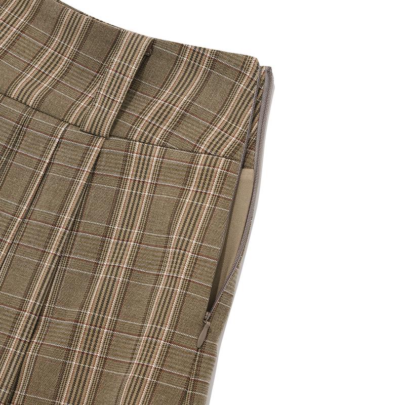 Kirsh Cherry Pleated Mini Skirt [Check]