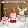 Flacone Sapone Creativo Babbo Natale Riutilizzabile Pupazzo di Neve Natalizio Dispenser Sapone Renna Flacone Pressa Gel Doccia Flacone Sapone per le Mani