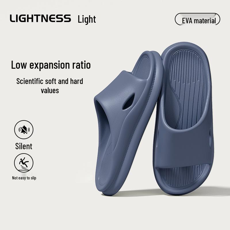 EVA Cartoon Bear Bathroom Slippers - Women's Summer Non-Slip Thick Sole Sandals