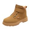 New style cotton shoes for boys, featuring added fleece lining for extra warmth, waterproof design, and a non-slip sole, suitable for children and