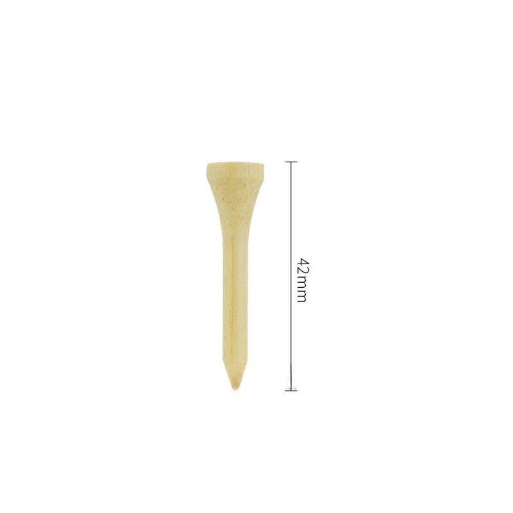 50 Count Wood Golf Tees Wooden Tee Golf Ball Holders Length 42mm 54mm 70mm 83mm Evironment-friendly Tee Micro Head Golf Tee 10PCS