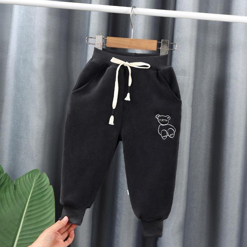 Pantalons d'hiver en velours pour enfants, pantalons de sport de plein air épais et chauds, pour garçons et filles