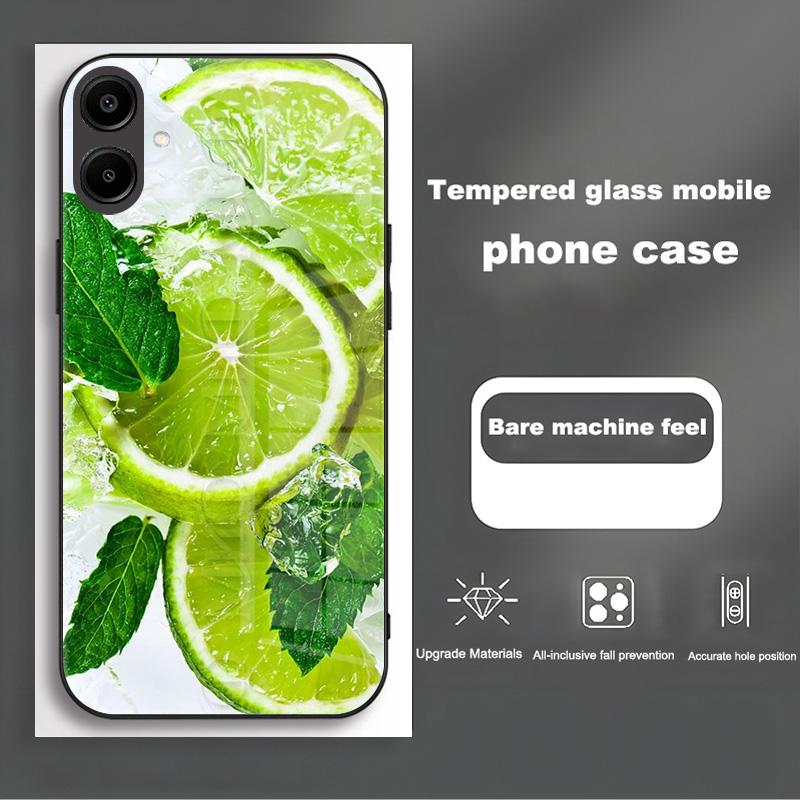 Shockproof Tempered Glass Case For Samsung Galaxy A56 A36 A26 A16 A06 5G Phone Back Cover Luxury Shell Coque Full Lens Protector