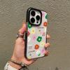 ins wind color small floral transparent summer mobile phone case Apple 15/14promax soft case protective case can be
