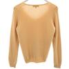 Drawer Cashmere 100% Long Sleeve V Neck Sweater 2 Beige Knit Women Used