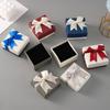 Packaging Box 9*8.5*5.5Cm Bow Bow Packaging Box Paper Watch, Earrings Box For Special Occasions Gift-Giving Jewelry Display