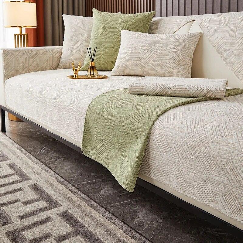 

Non-slip Jacquard Chenille Sofa Towel Mat for Living Room Furniture Protector Couch Cushions Slipcovers 70x70cm 1pcs