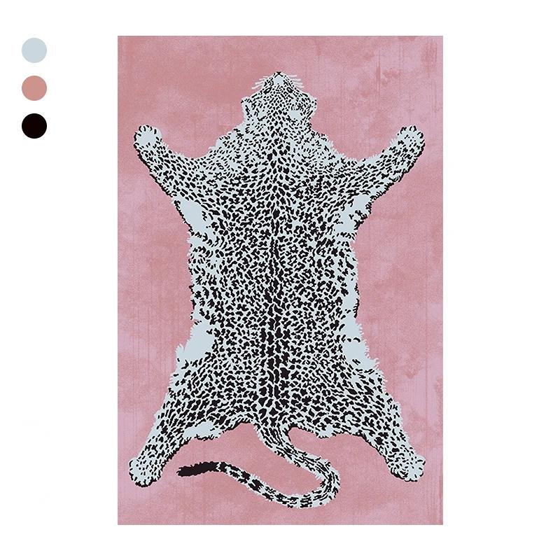 Leichte Luxusteppiche für Schlafzimmer Leopardenmuster Wohnzimmerdekoration Plüschteppich Zuhause Dicker Teppich Große Fläche Flauschig Weiche Bodenmatte