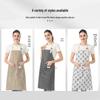 Waterproof Cotton Linen Striped Apron for Baking, Kitchen, or Work, with Logo Printing Option