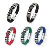European and American Magnetic Buckle Woven Leather Bracelet Retro Cross Men's Bracelet 2026